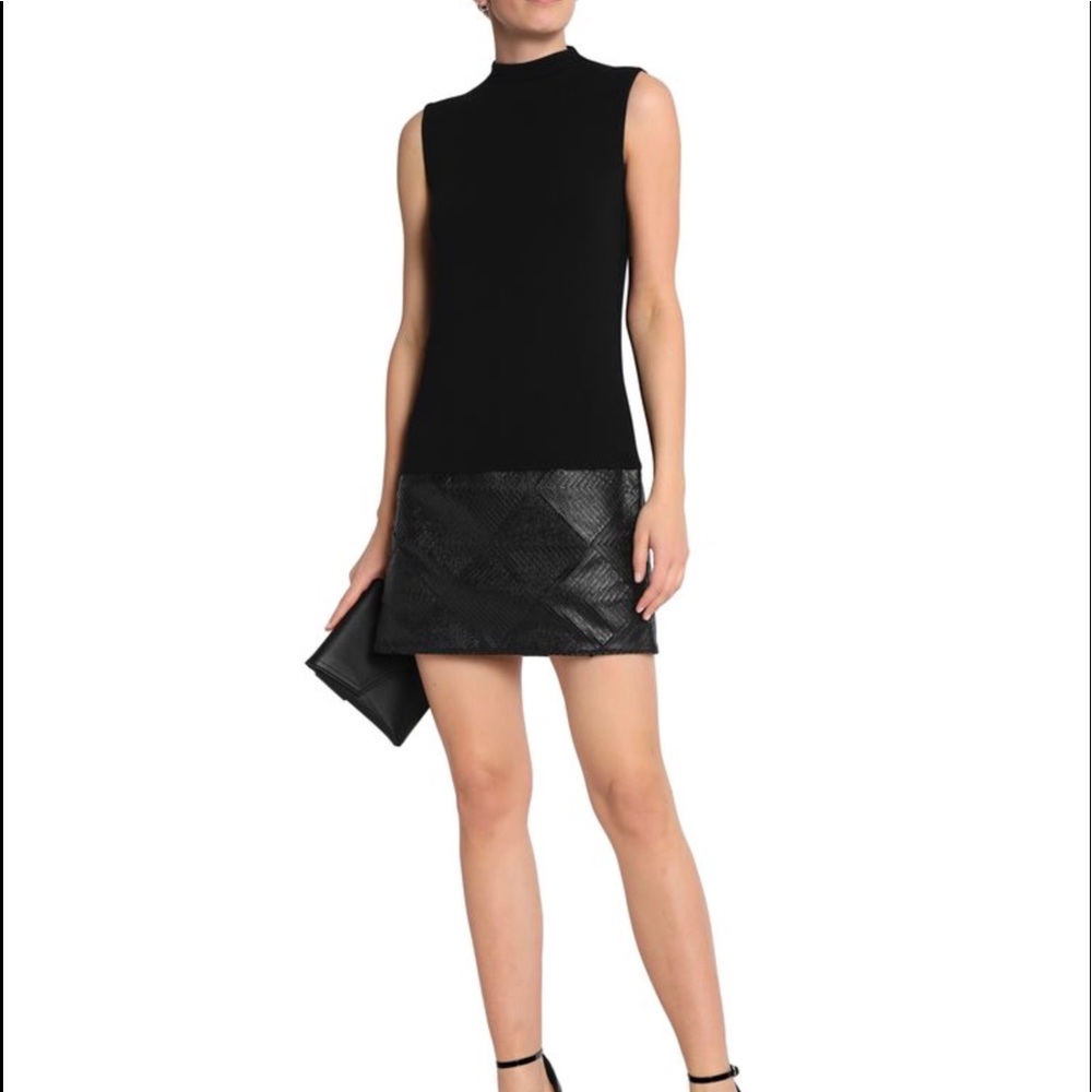 Bailey/44 black dress leather/cotton